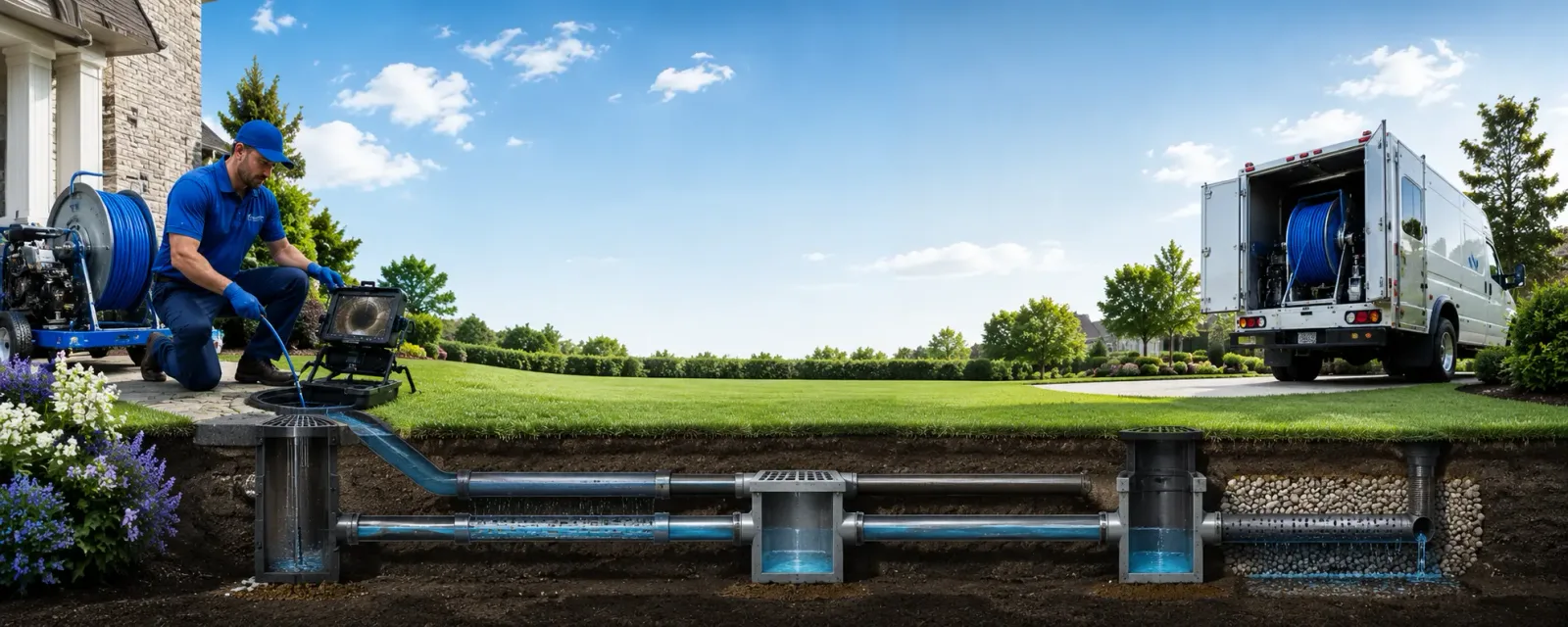 Outdoor drain cleaning information for Eagle Mountain, UT